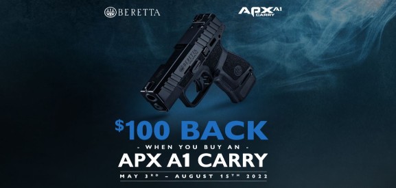 Image for news headline - GET $100 WHEN YOU BUY A APX A1 CARRY PISTOL