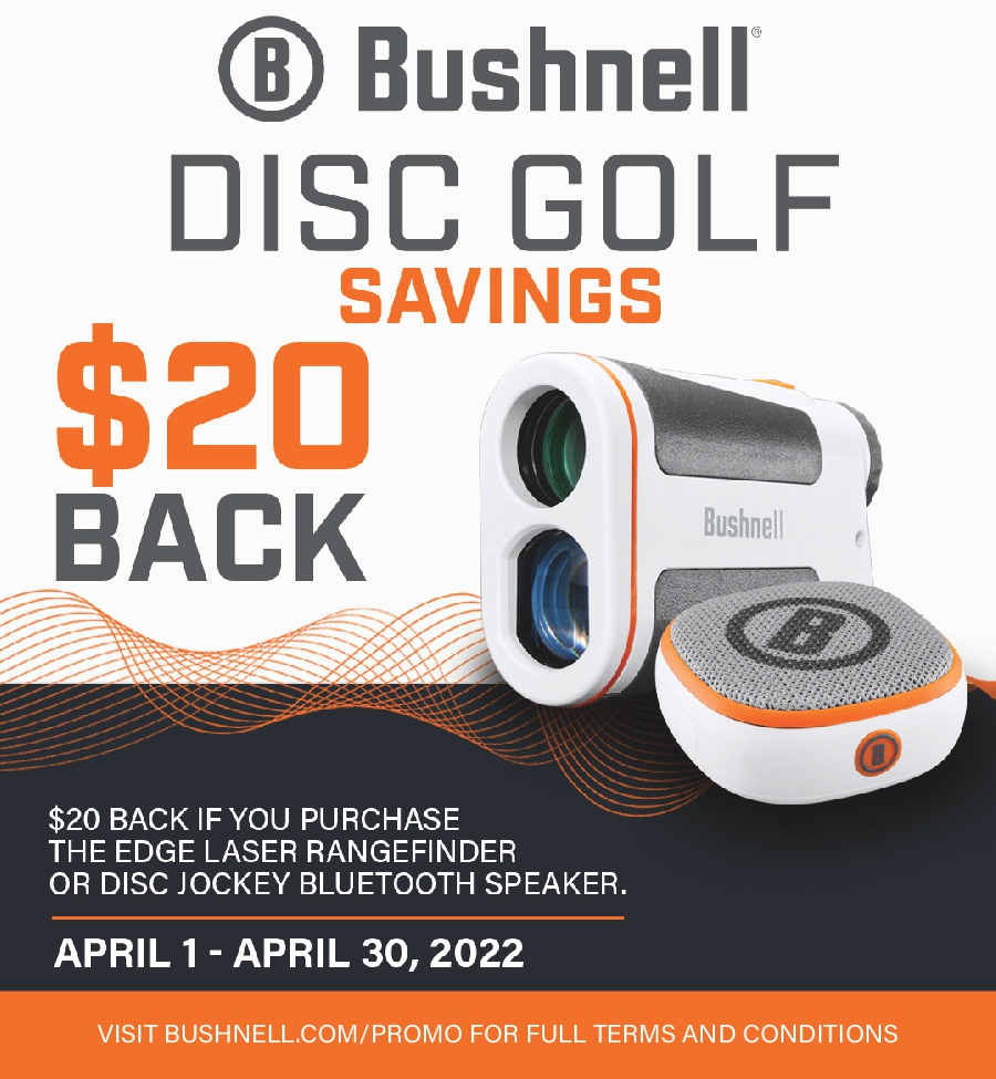 Image for news headline - Bushnell Disc Golf Promotion