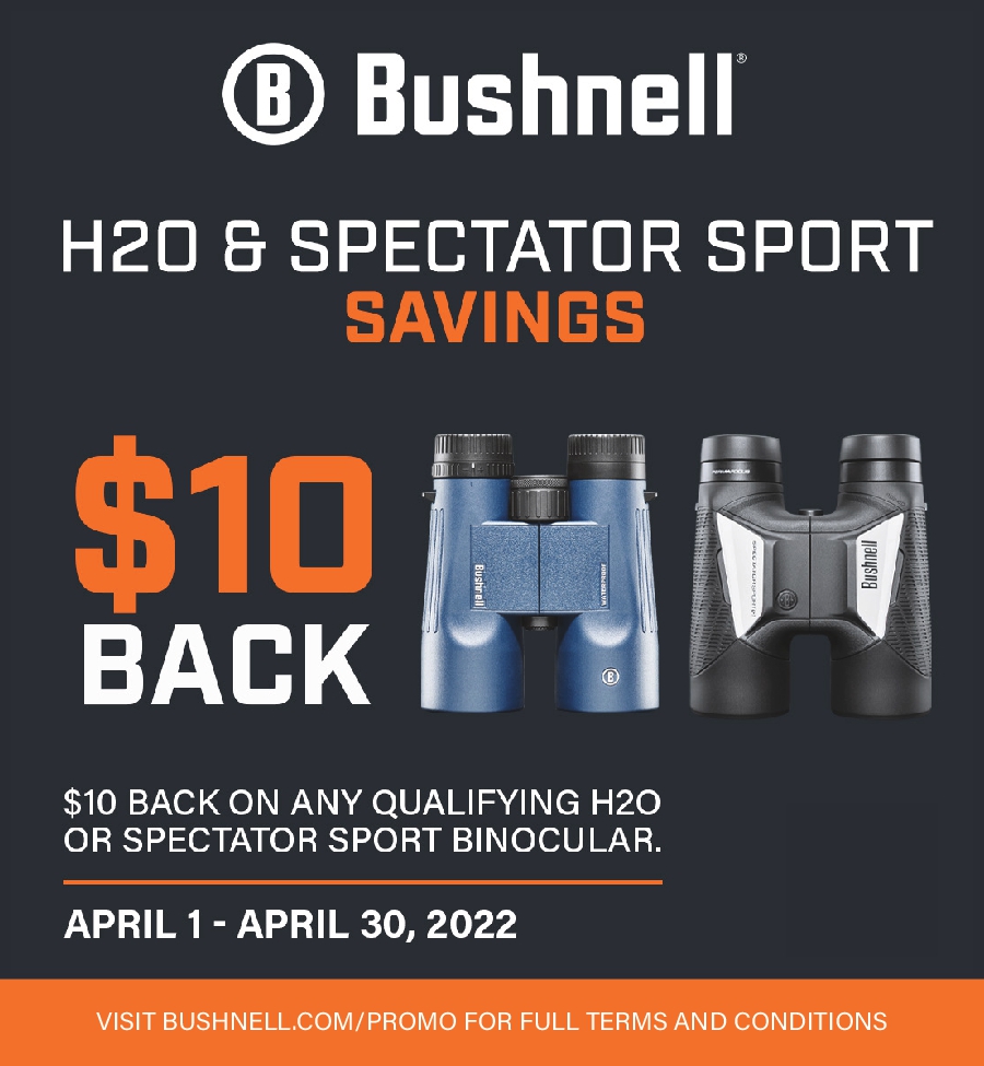 Image for news headline - Bushnell H20 & Spectator Sport Promotion