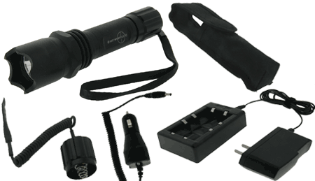 Vector Optics Tactical Flashlight Ho Led 150 Lumens Rechargeable With Accessories.