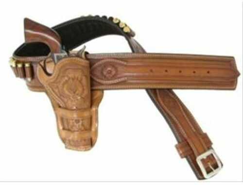 Teddy Roosevelt RH Double Loop Lined 7 1/2" Holster