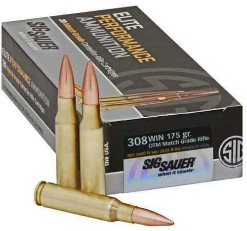 Elite Match Grade Ammo 308 Winchester 175Gr Open Tip