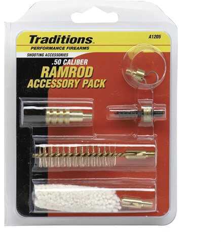 Traditions Ramrod Accessories Pack .50 Caliber Includes The Most Popular And Useful attachments: Cleaning Brush