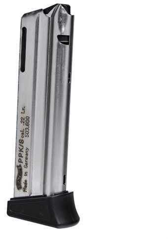 Walther Magazine 22LR 10rd Fits PPK/S Stainless Steel 503-600