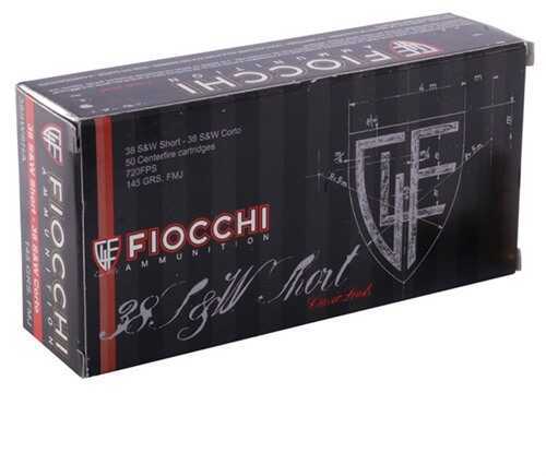 Fiocchi Ammo Classic 38 S&W Short 145Gr FMJ 50Rd