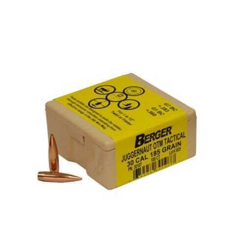 Berger Bullets 30107 Tactical 30 Caliber .308 185 GR Juggernaut Open Tip Match 100 Box
