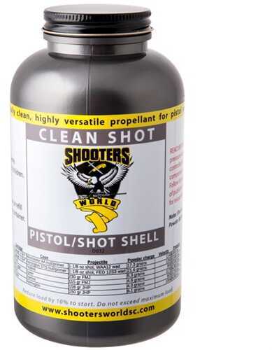 Shooters World Propellants Clean Shot Smokeless Powder 1 Lb By Lovex