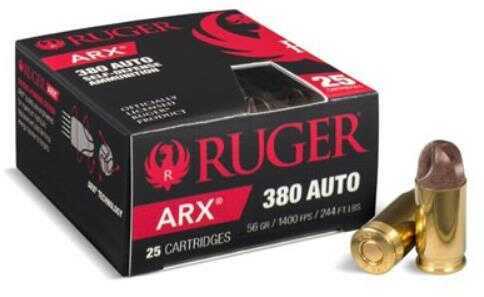 380 ACP 56 Grain Full Metal Jacket 250 Rounds Ruger Ammunition