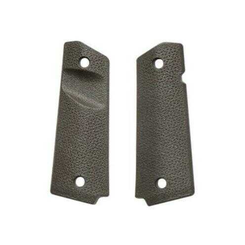 Magpul Industries MOE 1911 Grip Panels For TSP Texture Magazine Release Cut-out OD Green Finish MAG544-ODG