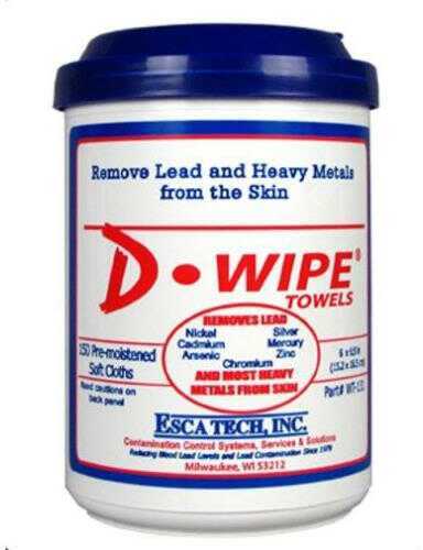D-Lead 6"x6.5" Towels Disposable Wipes Pop Up Canister 150 per 8 Canisters Case Generously Saturated