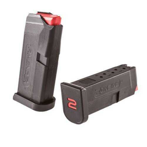 Amend2 Magazine for Glock 43 6Rd Polymer Black