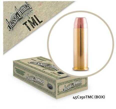 45 Colt 250 Grain TMC 50 Rounds Cascade Ammunition