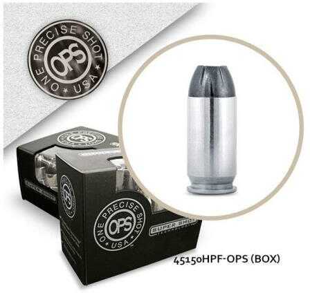 45 ACP 20 Rounds Ammunition OPS 150 Grain Jacketed Hollow Point
