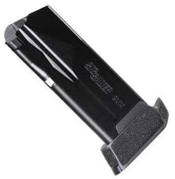 Sig Sauer Mag365912 P365 Micro-Compact 9mm Luger 12 Rd Steel Black Finish With Finger Extension