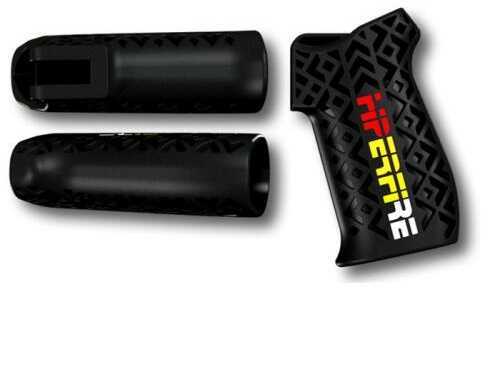 AR-15 HIPERGrip~Tl Textured Pistol Grip w/Logo Polymer Blk