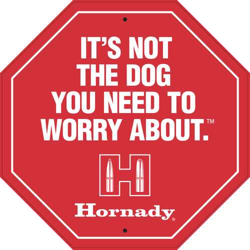 Hornady Tin Stop Sign