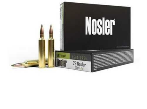 26 Nosler 120 Grain E-TIP 20 Rounds Ammunition