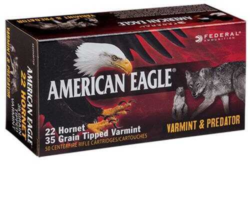 22 Hornet 35 Grain Soft Point 50 Rounds Federal Ammunition