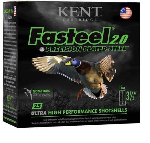 12 Gauge 2-3/4" Steel #4  1-1/16 oz 25 Rounds Kent Cartridges Shotgun Ammunition