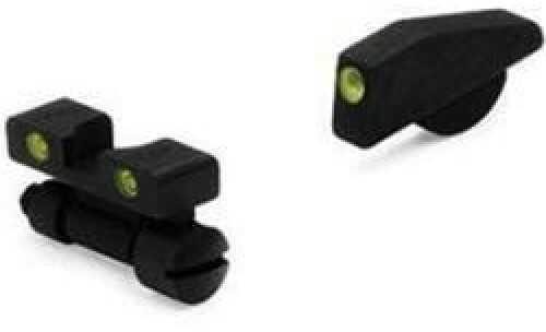 Meprolight 22771 Tru-Dot Night Sight Set Adjustable S&W K/L/N Frame Tritium Green Front/Rear Black
