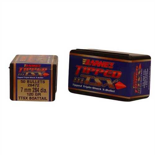 Barnes TIPPED TSX .284/7MM 50 Count 120Gr Ballistic Tip Boat Tail California Certified Nonlead 30298