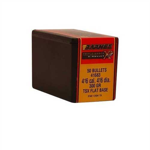 Barnes 416 Caliber .416 Diameter 300 Grain Triple Shock Flat Base 50 Count