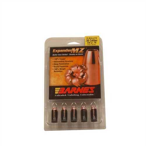 Barnes 50 Caliber Black Powder Expanding Muzzleloading Sabot 250 Grain 15/Pack Md: 45126