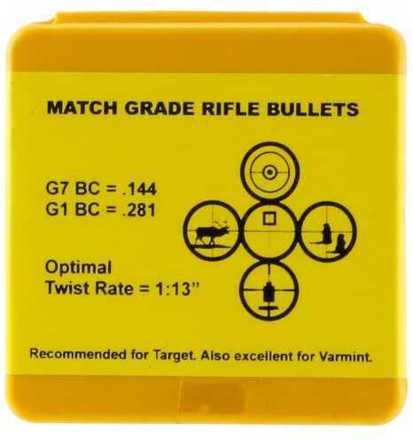 Berger Bullets 24408 Target 6mm .243 65 Grains Boat Tail 100 Box