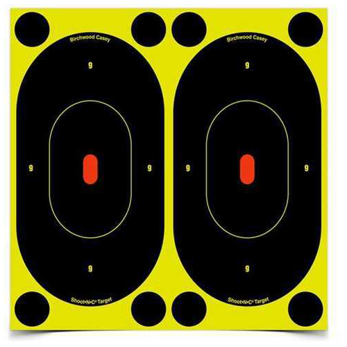 Birchwood Casey B24-12 Shoot-N-C Target 7" Oval Silhouette 12/Pack 34710-12