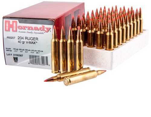204 Ruger 40 Grain Ballistic Tip 50 Rounds Hornady Ammunition