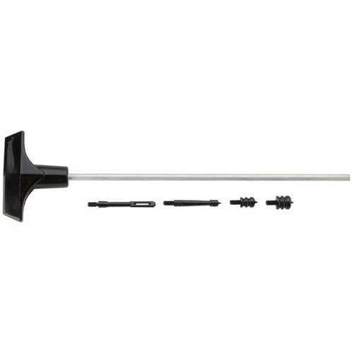 Hoppes Aluminum Gun Cleaning Rod With Knob & Slotted Ends Pistol - All Calibers Ball Bearing Swivel Handle Designed To