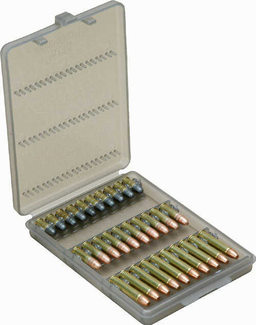MTM Case-Gard Ammo Wallet 22 LR 17 Hm2 Clear Smoke Polypropylene 30Rd