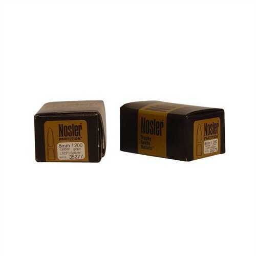 Nosler Partition Spitzer 8MM Caliber 200 Grain Bullet 50/Box Md: 35277
