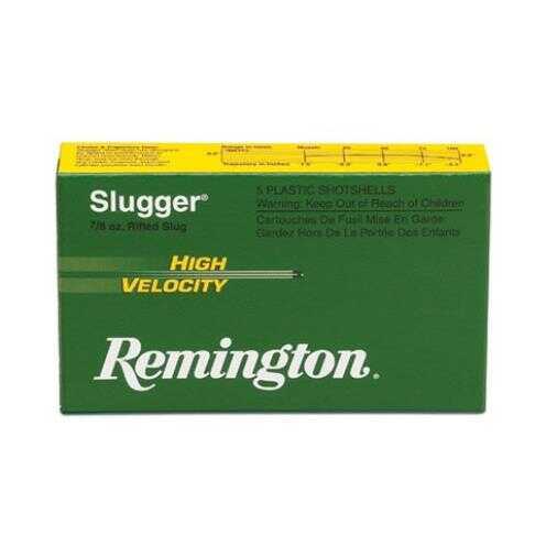 12 Gauge 2-3/4" Lead Slug  7/8 oz 5 Rounds Remington Shotgun Ammunition