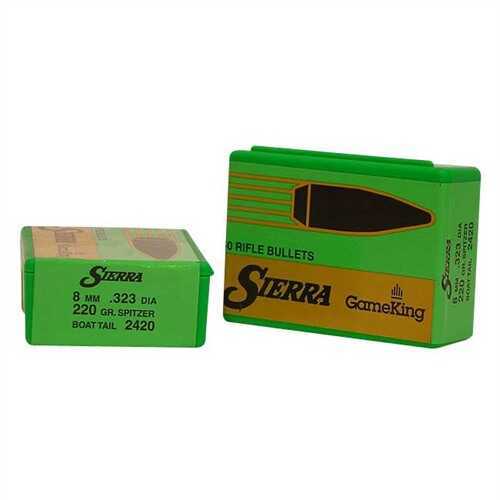 Sierra Gameking 8MM 220 Grain Boat Tail Spitzer 50/Box Md: 2420 Bullets