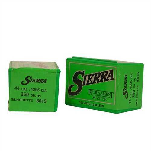 Sierra 44 Caliber .4295 Diameter 250 Grain Full Profile Jacket Matchking 100 Count