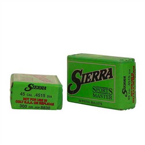 Sierra 45 Caliber .4515 Diameter 300 Grain Jacketed Soft Point Sports Master 50 Count