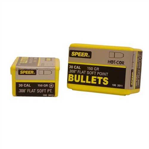 Speer Bullet 30 Caliber 150 Grains FN SP .308" 100/Box