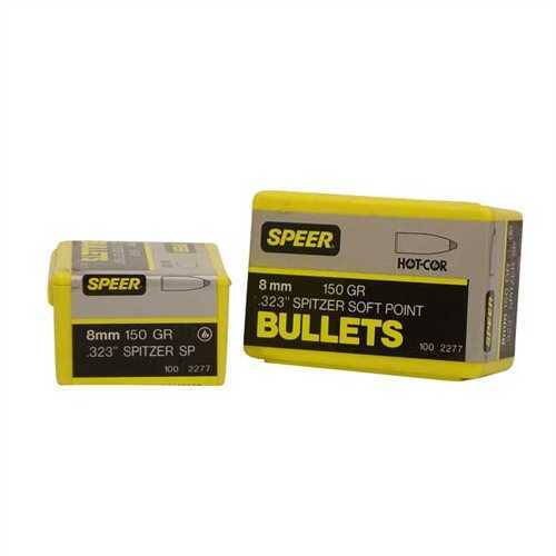 Speer 8MM 150 Grain Spitzer Bullets 100/Box Md: 2277