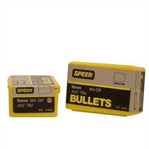 Speer 40/10MM Caliber 180 Grain Encased Uni-Core Full Metal Jacket 100/Box Md: 4402 Bullets