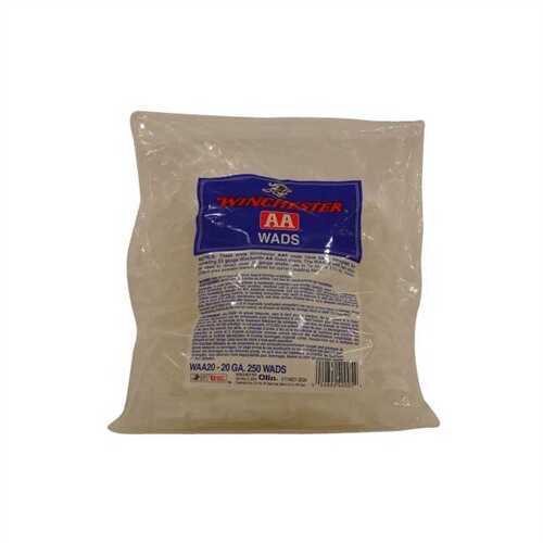 Winchester Wads 20 Gauge 7/8-1 1/4 White 250/Box Md: WAA20