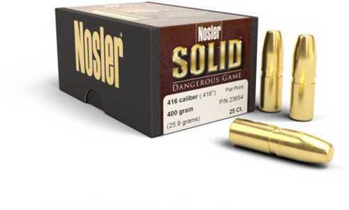 Nosler Solid Dangerous Game Bullet .416 Caliber 400 Grains 25/Bx