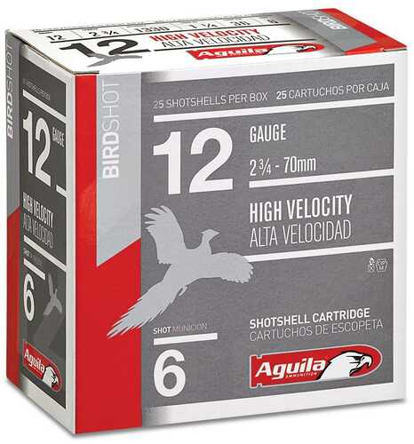Aguila High Velocity Field Shotshells 12 Ga 2-3/4" 1-1/4Oz 1330 Fps #7.5 25/ct