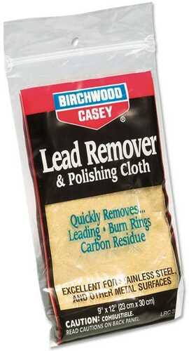 Birchwood Casey Lead Remover & 6" x 9" Polish Cloth