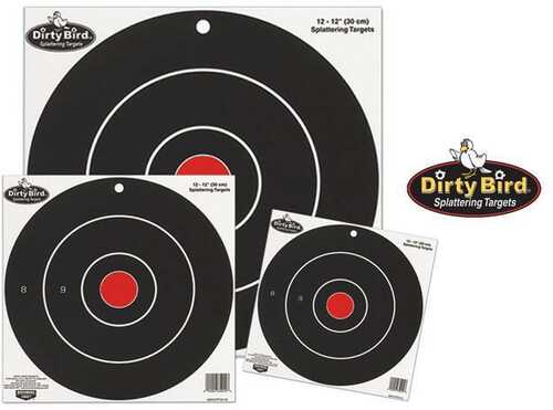 Birchwood Casey Dirty Bird Bulls Eye Targets 12" 12/Pack