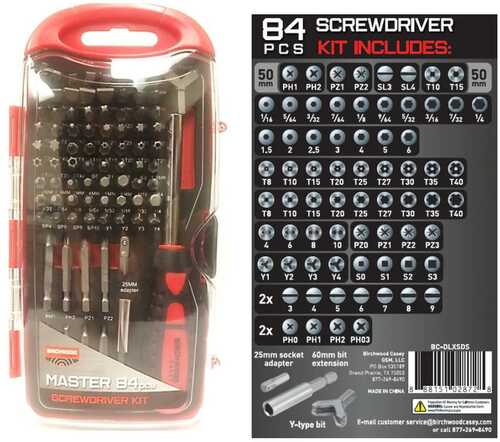 Birchwood Casey Master Screwdriver Set   84 Pc Kit