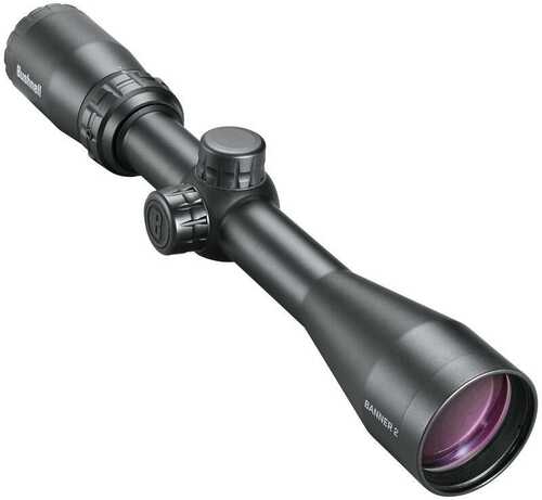 Bushnell Banner-2 Rifle Scope 3-9x40 1" SFP Doa Quick Ballistic Reticle Non Illum w Rings - Black