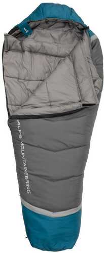 Alps Mountaineering Blaze 0 Degree Sleeping Bag Regular 32x80 Charcoal Blue Coral