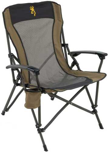 Browning Fireside Gold Buckmark Chair Khaki/Charcoal