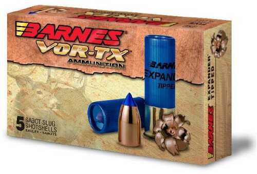 Barnes VOR-Tx Shotshells 12 Gauge 3" 437 Grain Slug 5 Round Per Box